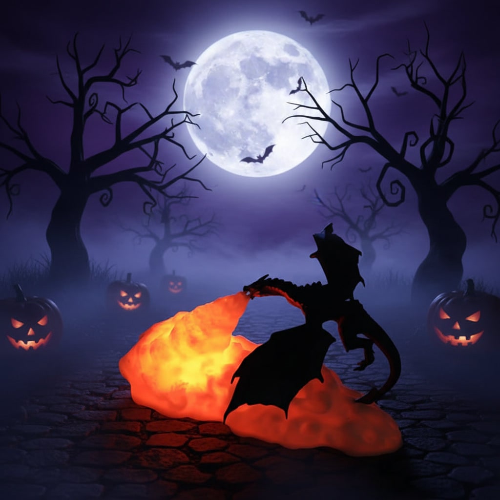 Enchanting 3D Dragon Glow Lamp with USB Rechargeable LED