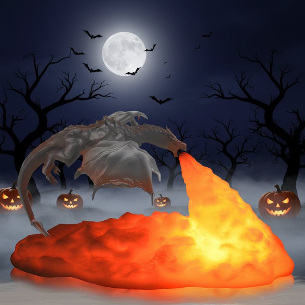 Enchanting 3D Dragon Glow Lamp with USB Rechargeable LED