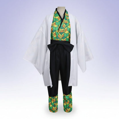 Anime-Inspired Costume Set with Haori Jacket & Accessories