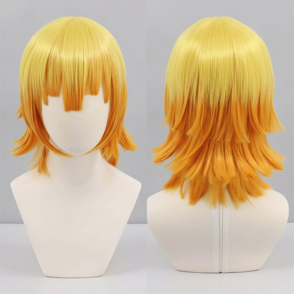 Radiant Anime Character Costume Set with Illuminated Mask & Wig