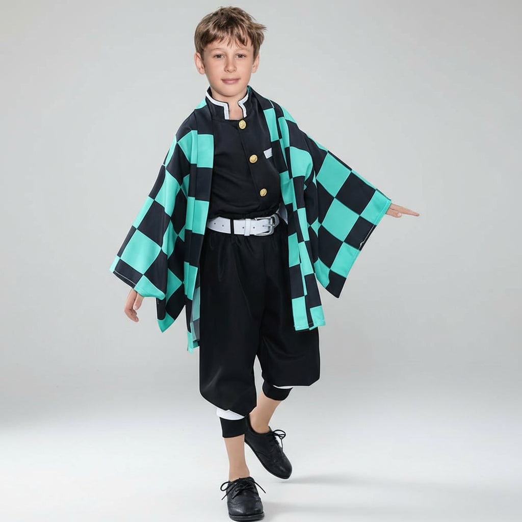 Anime Character Cosplay Set with Stylish Haori Jacket