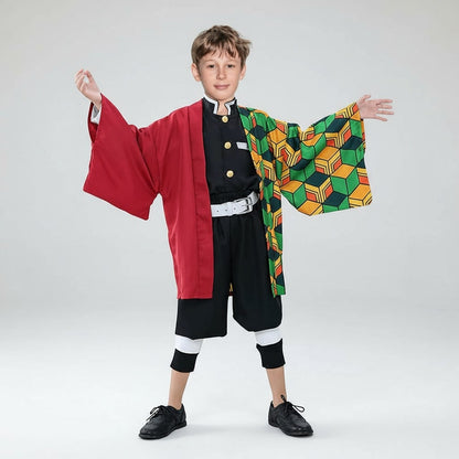 Anime Character Cosplay Set with Stylish Haori Jacket