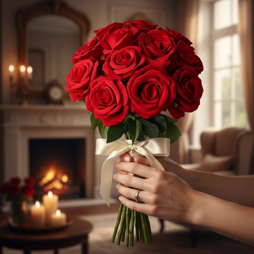 Elegant Faux Roses for Halloween and Year-Round Decor