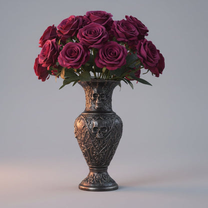 Gothic Elegance Artificial Rose Bouquet for Halloween Decor