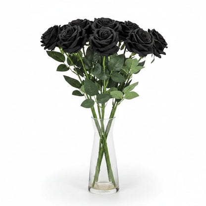 Gothic Elegance Artificial Rose Bouquet for Halloween Decor