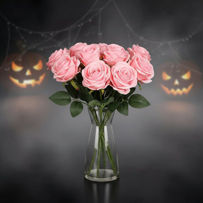 Gothic Elegance Artificial Rose Bouquet for Halloween Decor