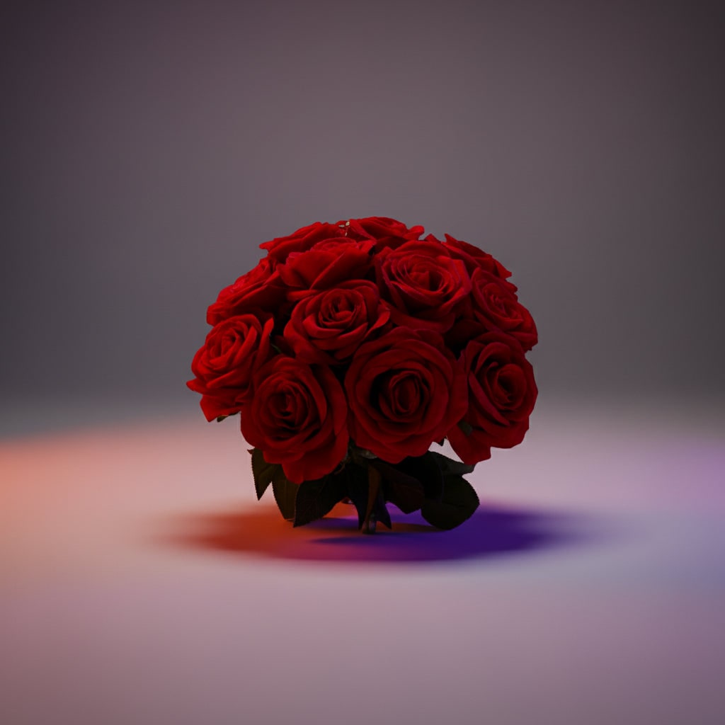 Gothic Elegance Artificial Rose Bouquet for Halloween Decor