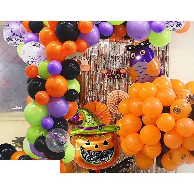 Spooktacular Balloon Arch Set for Frightening Festivities