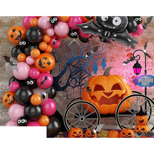 Spooktacular Balloon Arch Set for Frightening Festivities