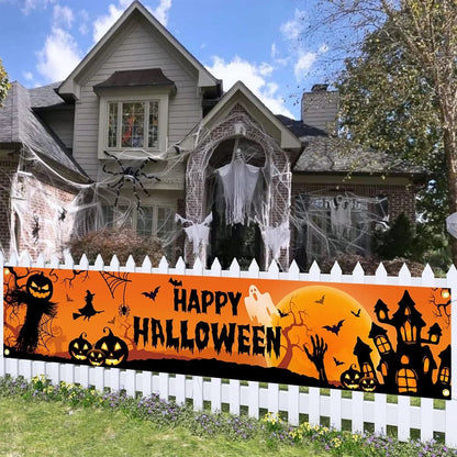 Spooktacular Halloween Banner for Outdoor Festivities