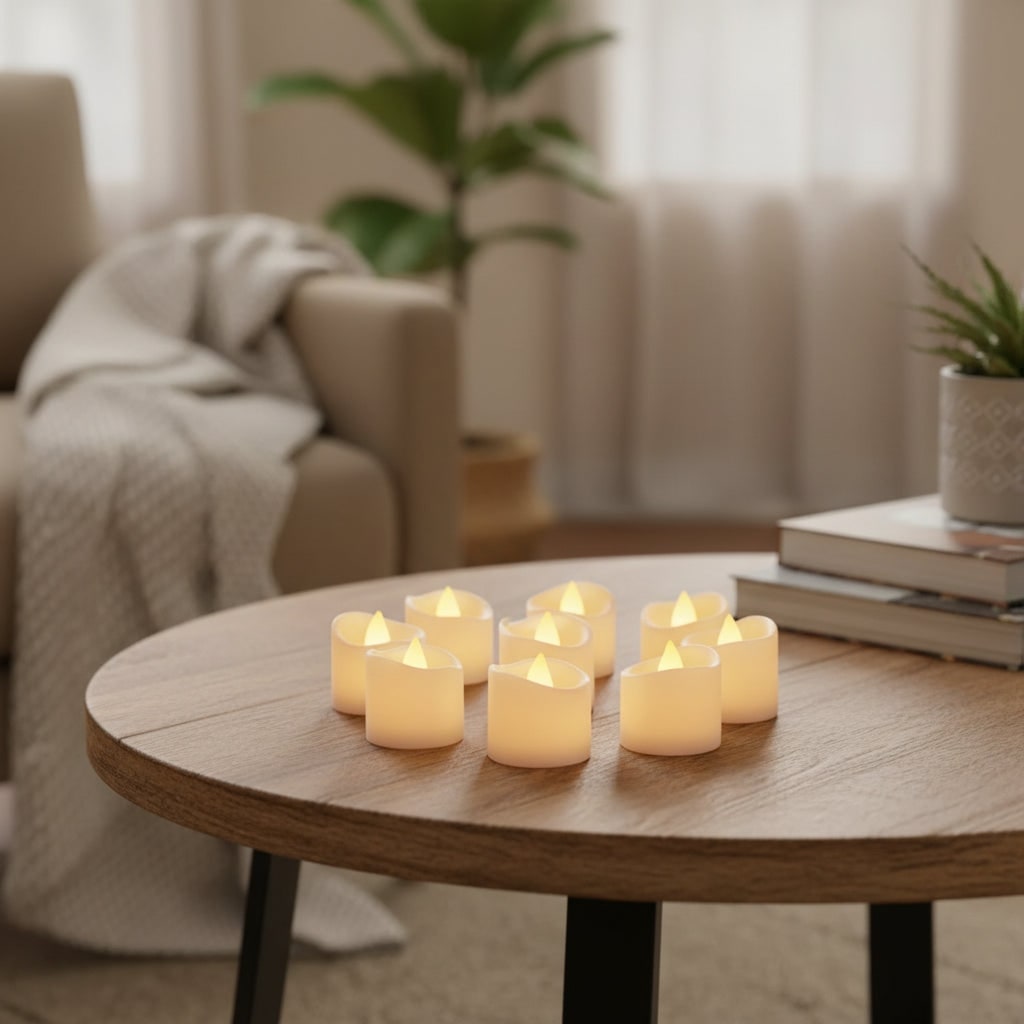 LED Pumpkin Glow Tealights for Spooky Celebrations