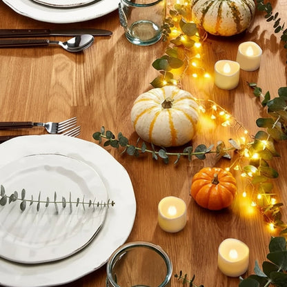 LED Pumpkin Glow Tealights for Spooky Celebrations