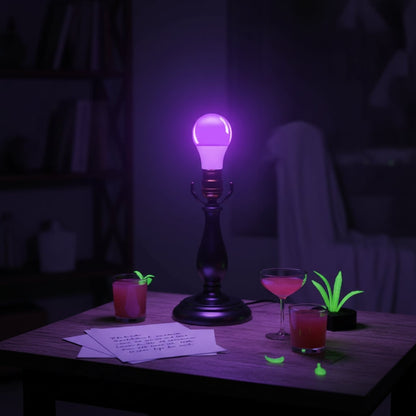Eerie Glow LED Blacklight Bulb for Spooktacular Decor