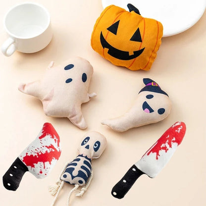 Festive Catnip Plush Toys for Halloween Fun