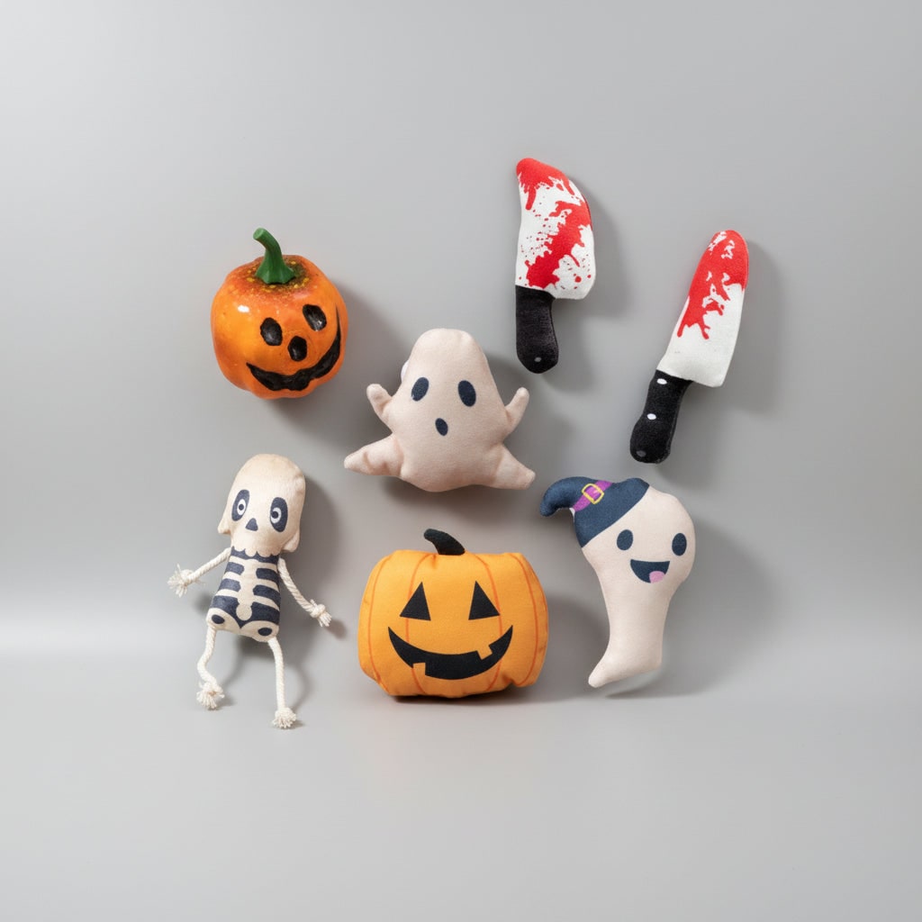 Festive Feline Fun: Plush Catnip Toys for Halloween Play