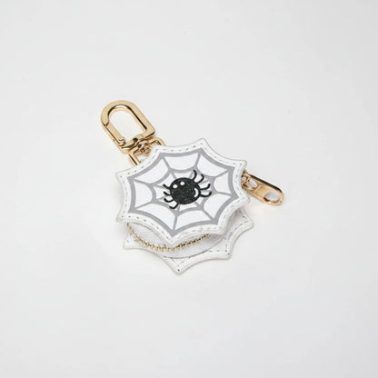 Spooktacular Halloween Keychain Coin Pouch with Zipper Closure