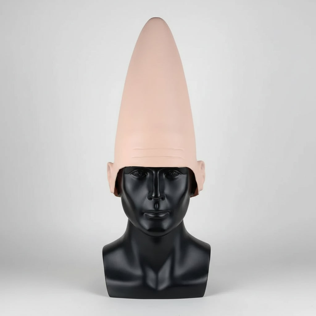 Intimidating Conehead Halloween Mask with Realistic Features