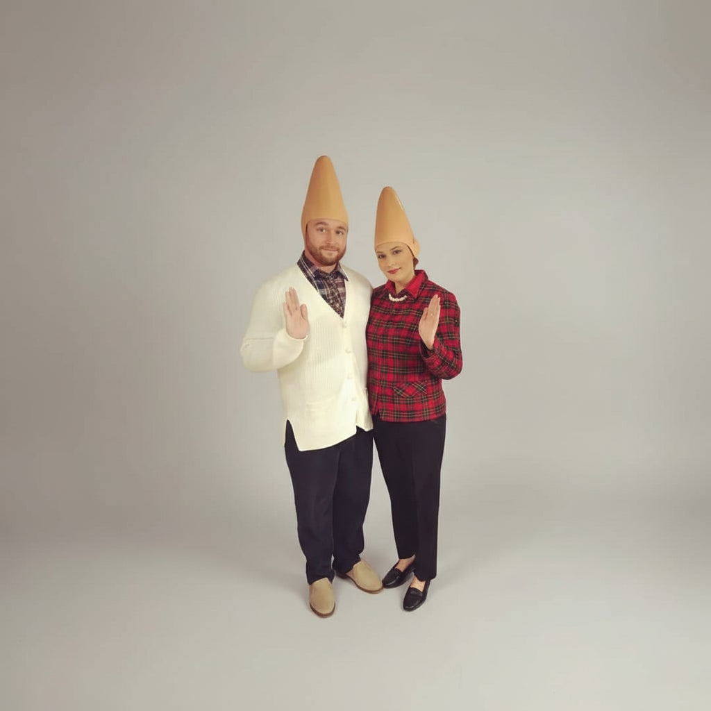 Intimidating Conehead Halloween Mask with Realistic Features