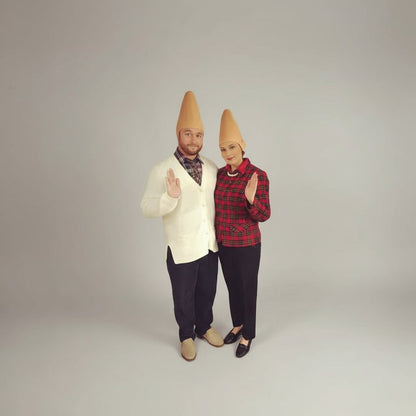 Intimidating Conehead Halloween Mask with Realistic Features