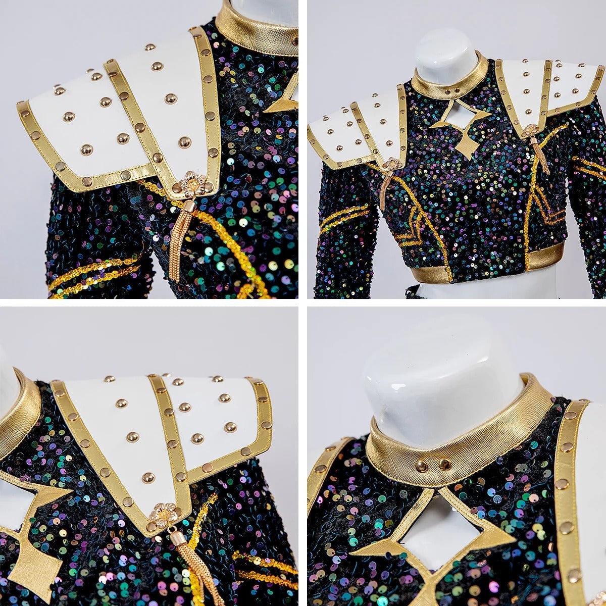 Vibrant Cheerleader Costume Set for Halloween Festivities