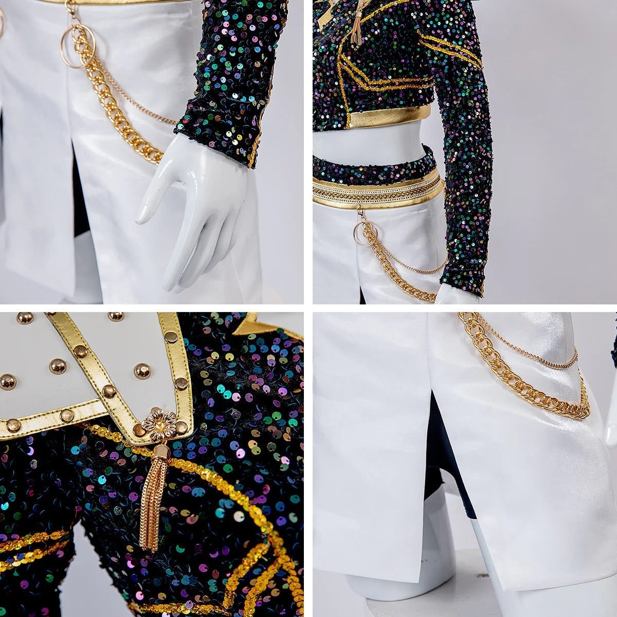Vibrant Cheerleader Costume Set for Halloween Festivities