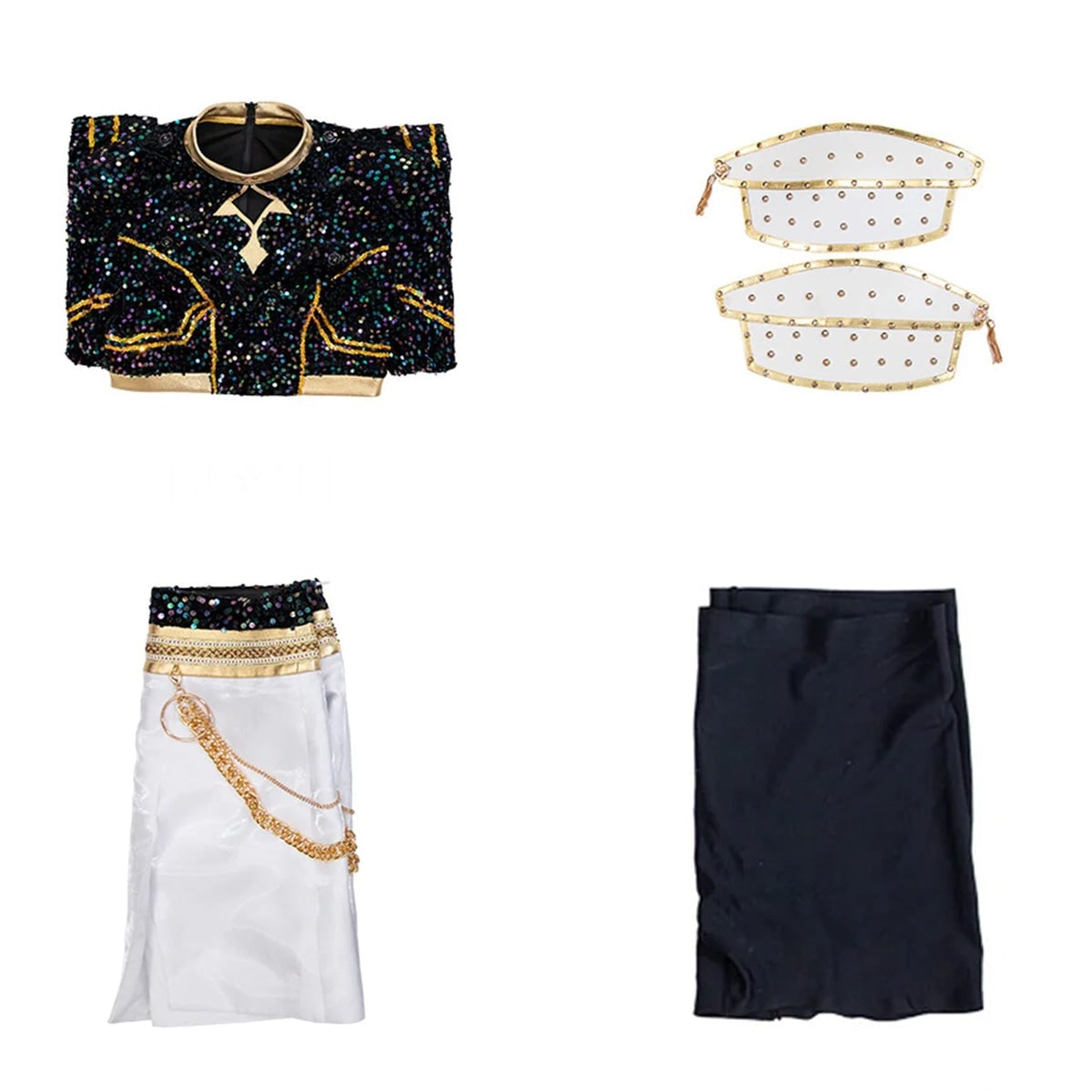 Vibrant Cheerleader Costume Set for Halloween Festivities