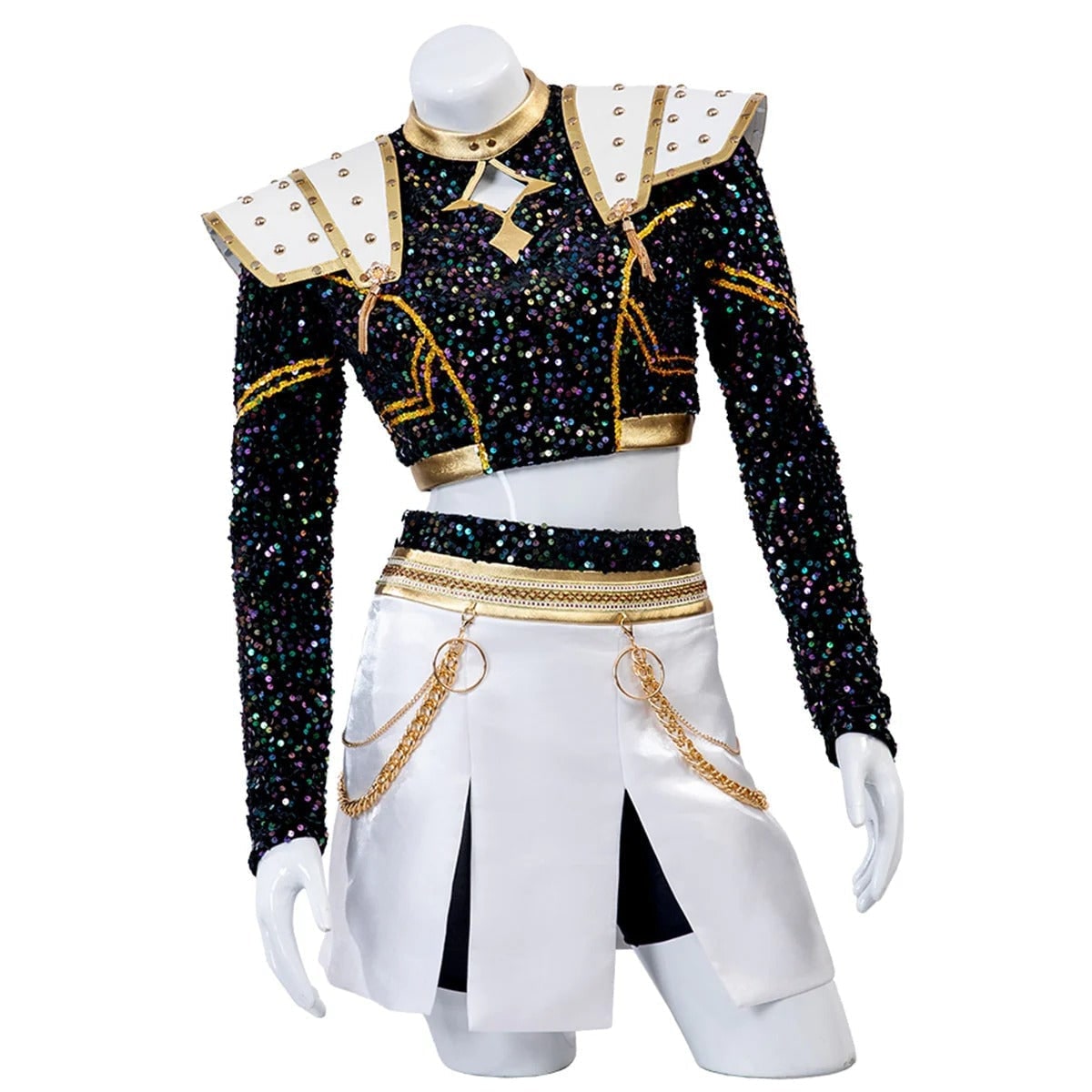 Vibrant Cheerleader Costume Set for Halloween Festivities