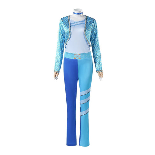 Charming Anime-Inspired Halloween Outfit with Stylish Jacket & Gloves