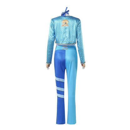 Charming Anime-Inspired Halloween Outfit with Stylish Jacket & Gloves