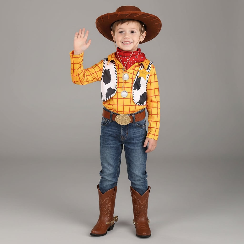 Cowboy Costume Set for Kids - Halloween Dress-Up Attire