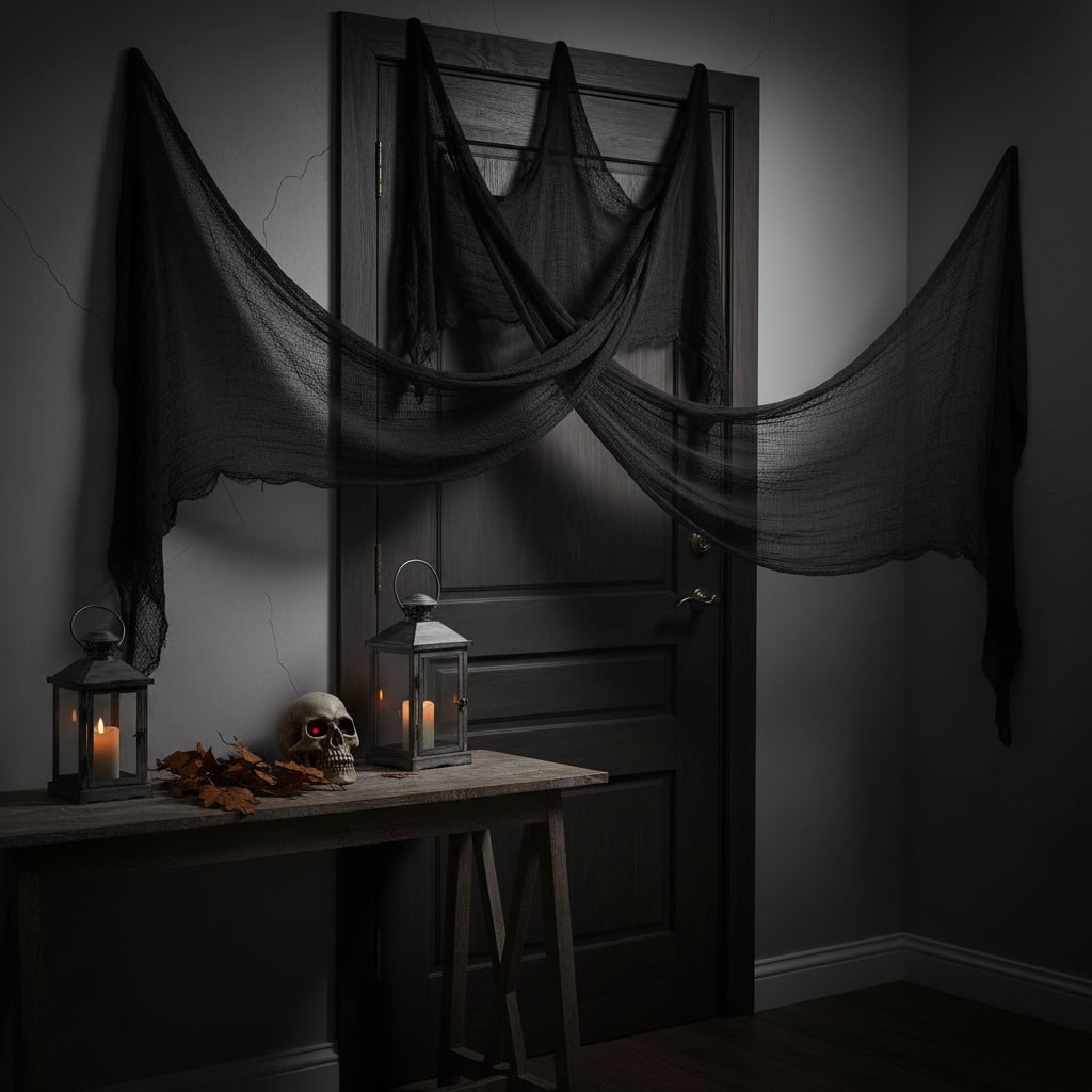 Spooky Stretch Fabric for Haunting Indoor & Outdoor Decor