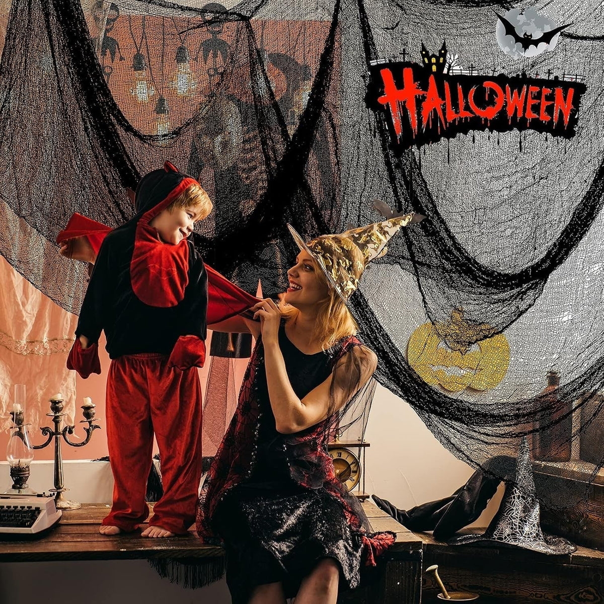 Spooky Stretch Fabric for Haunting Indoor & Outdoor Decor