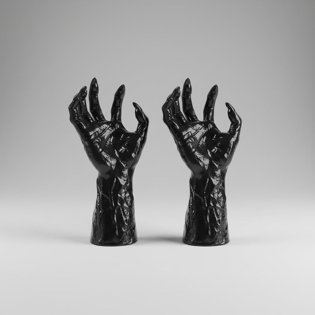 Gothic Hand Candle Holder Wall Art – Perfect for Halloween Decor