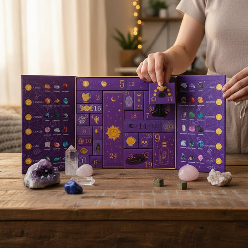 Celestial Gemstone Countdown Calendar: 24 Days of Discovery