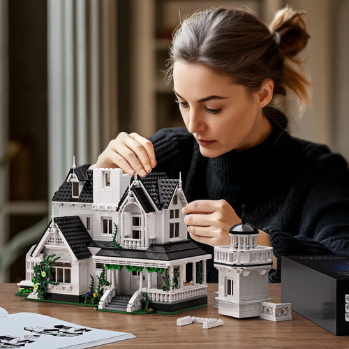 Haunted House Building Set for Halloween - Brick Toy Model