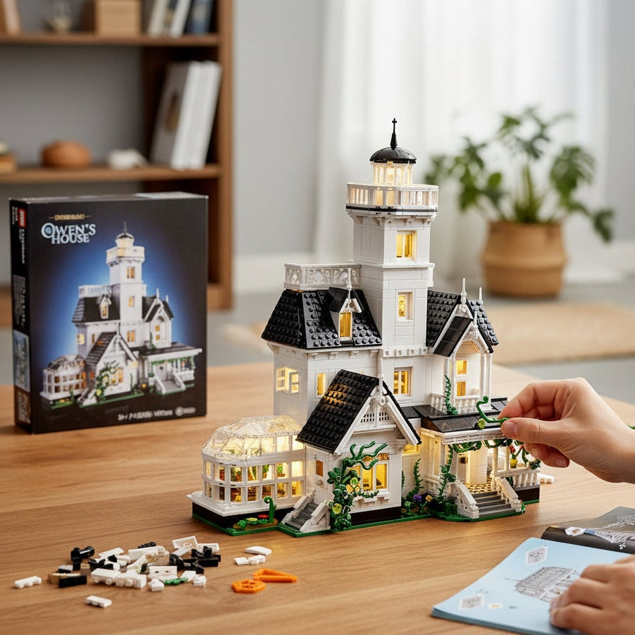 Haunted House Building Set for Halloween - Brick Toy Model