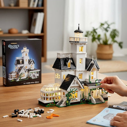 Haunted House Building Set for Halloween - Brick Toy Model