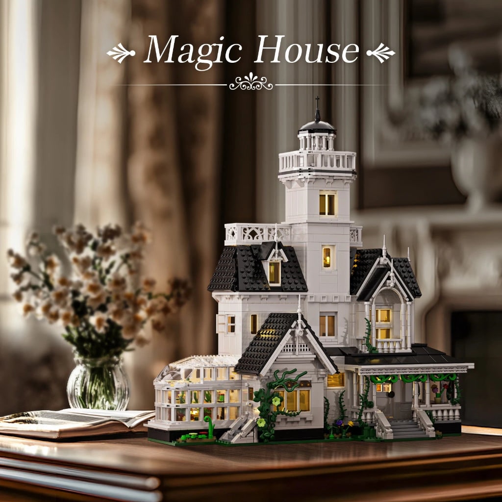 Haunted House Building Set for Halloween - Brick Toy Model