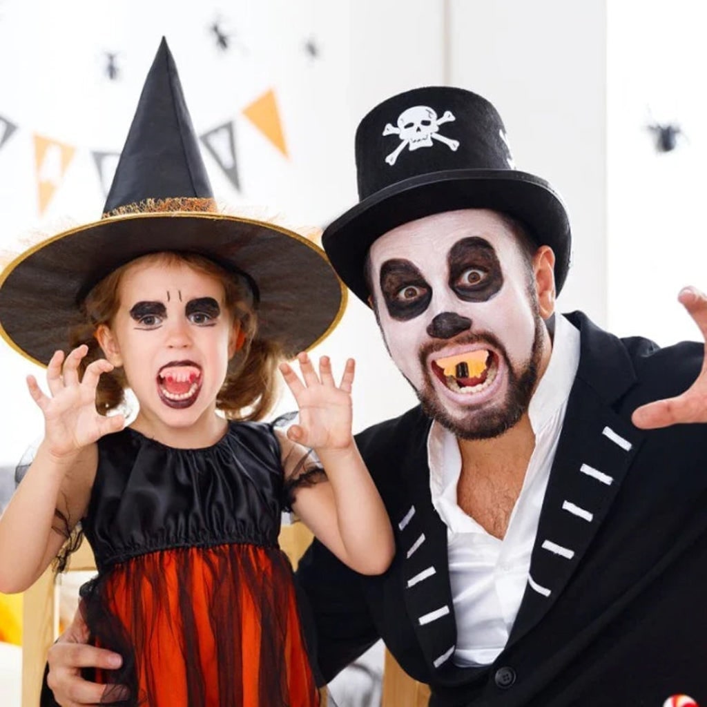 Ghastly Grin: Versatile Fake Teeth for Halloween Costumes