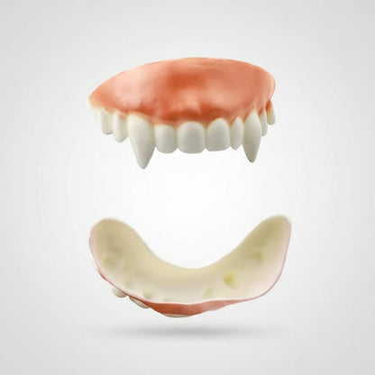 Ghastly Grin: Versatile Fake Teeth for Halloween Costumes