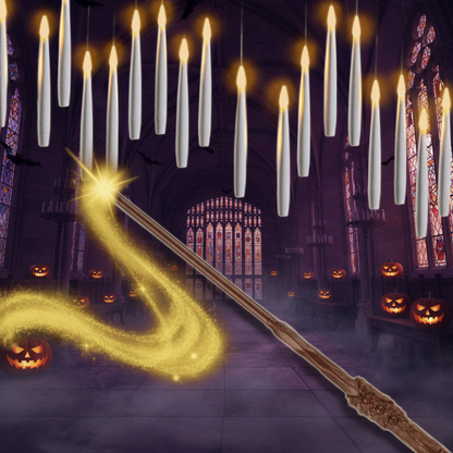 Battery-Powered Floating LED Taper Candles with Remote Control