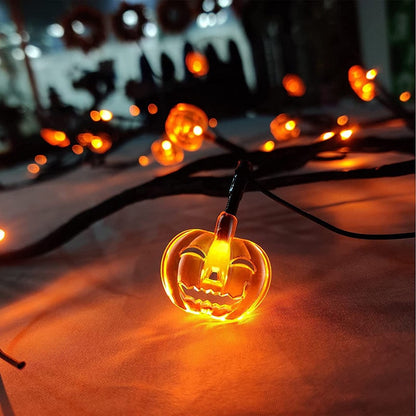 Enchanting LED Twig Garland for Spooky Outdoor Decor