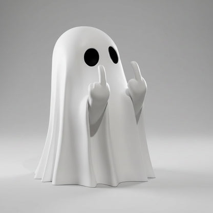 Playful Halloween Spirit Figurine with Sassy Gesture for Decor
