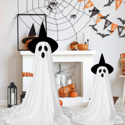Illuminated Ghost Yard Decoration for Spooky Outdoor Fun