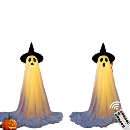 Illuminated Ghost Yard Decoration for Spooky Outdoor Fun