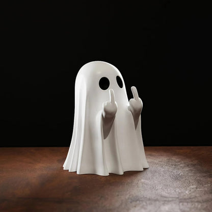 Cheeky Ghost Figurine for Halloween Tabletop Fun