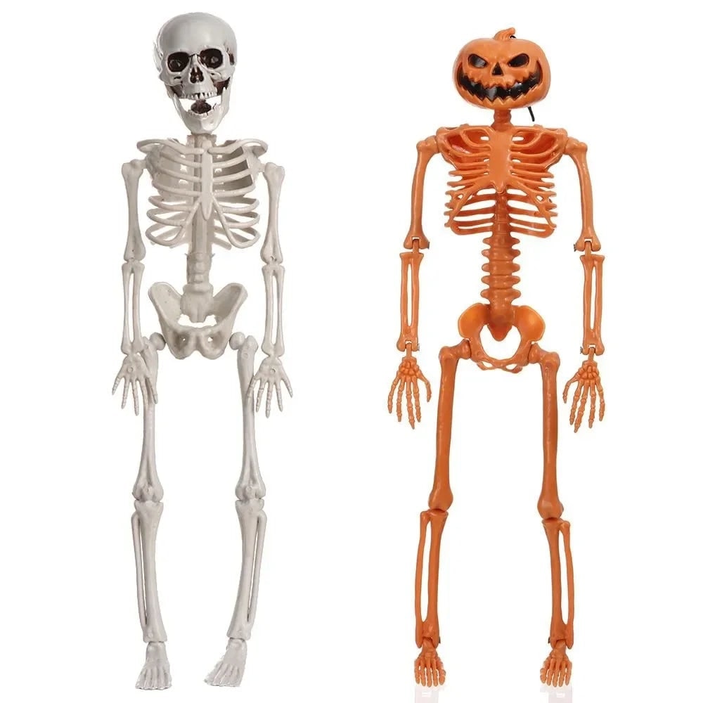 Life-Size Poseable Skeleton for Halloween Festivities
