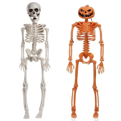 Life-Size Poseable Skeleton for Halloween Festivities