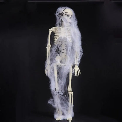 Life-Size Poseable Skeleton for Halloween Festivities