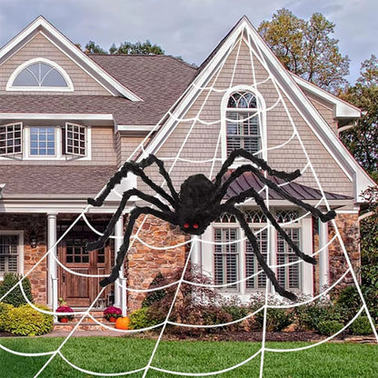 Enormous Spider Decoration with Poseable Legs for Spooky Yards